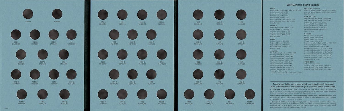 Coin Folder, Roosevelt Dimes #1, 1946-1964