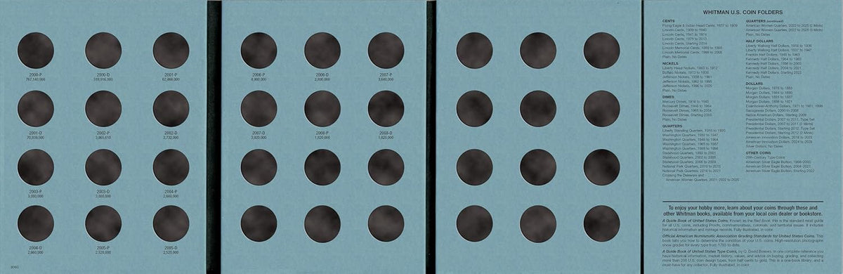 Coin Folder, Sacagawea Dollar, 2000-2008