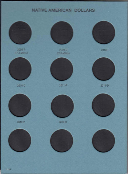 Coin Folder, Native American Dollars, 2009-