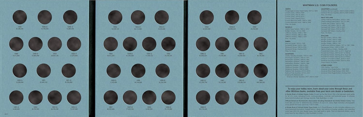 Coin Folder, Washington Quarters Collection #2, 1948-1964