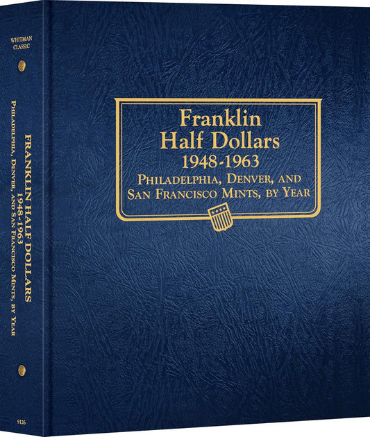 Coin Album, Franklin Half Dollars, 1948-1963 (P, D, S Mints)