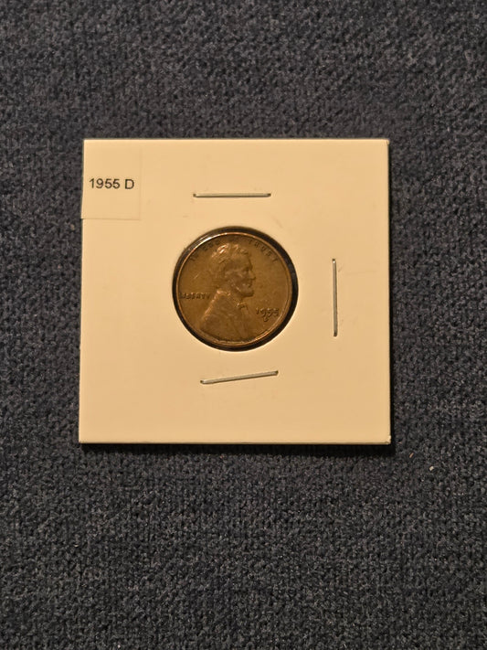 1955-D Lincoln Wheat Penny