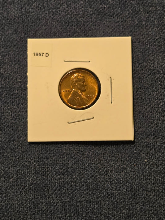 1957-D Lincoln Wheat Penny
