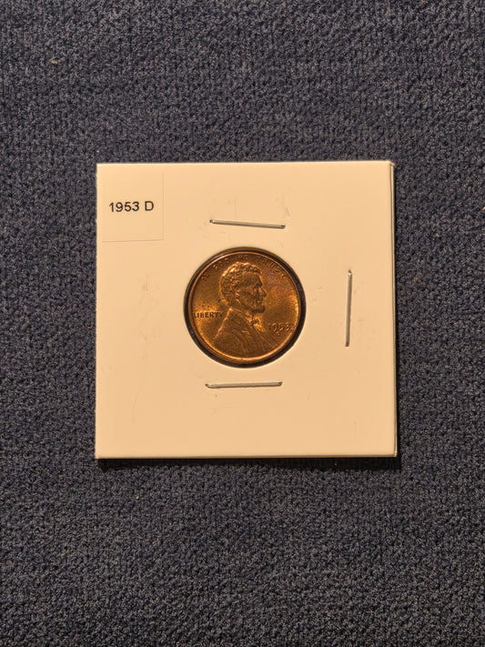 1953-D Lincoln Wheat Penny