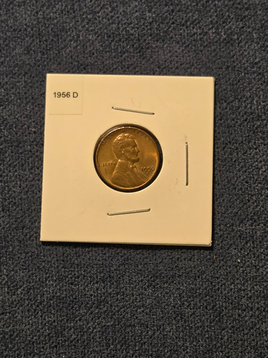 1956-D Lincoln Wheat Penny